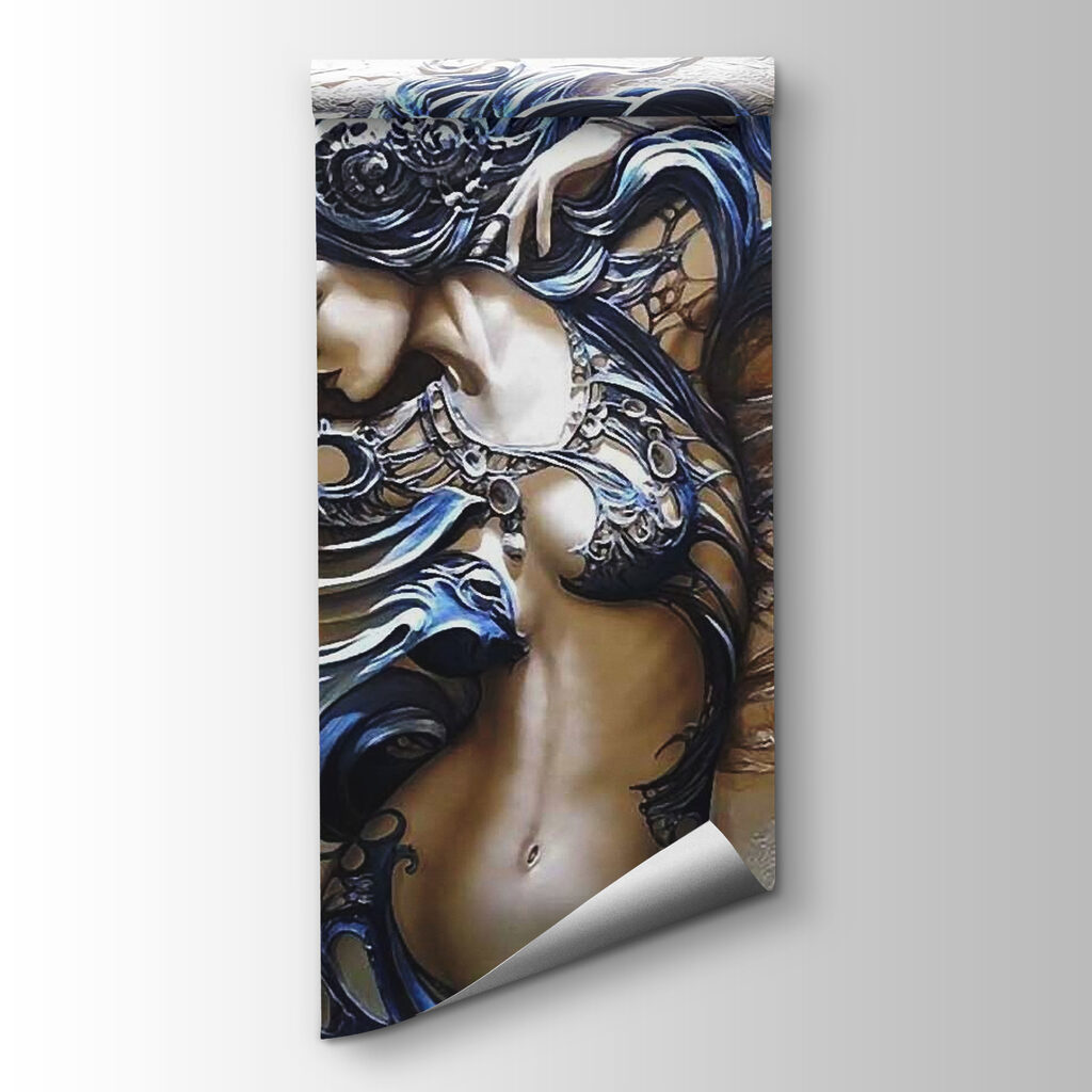 Mulher com caracóis ondulados — vista do produto