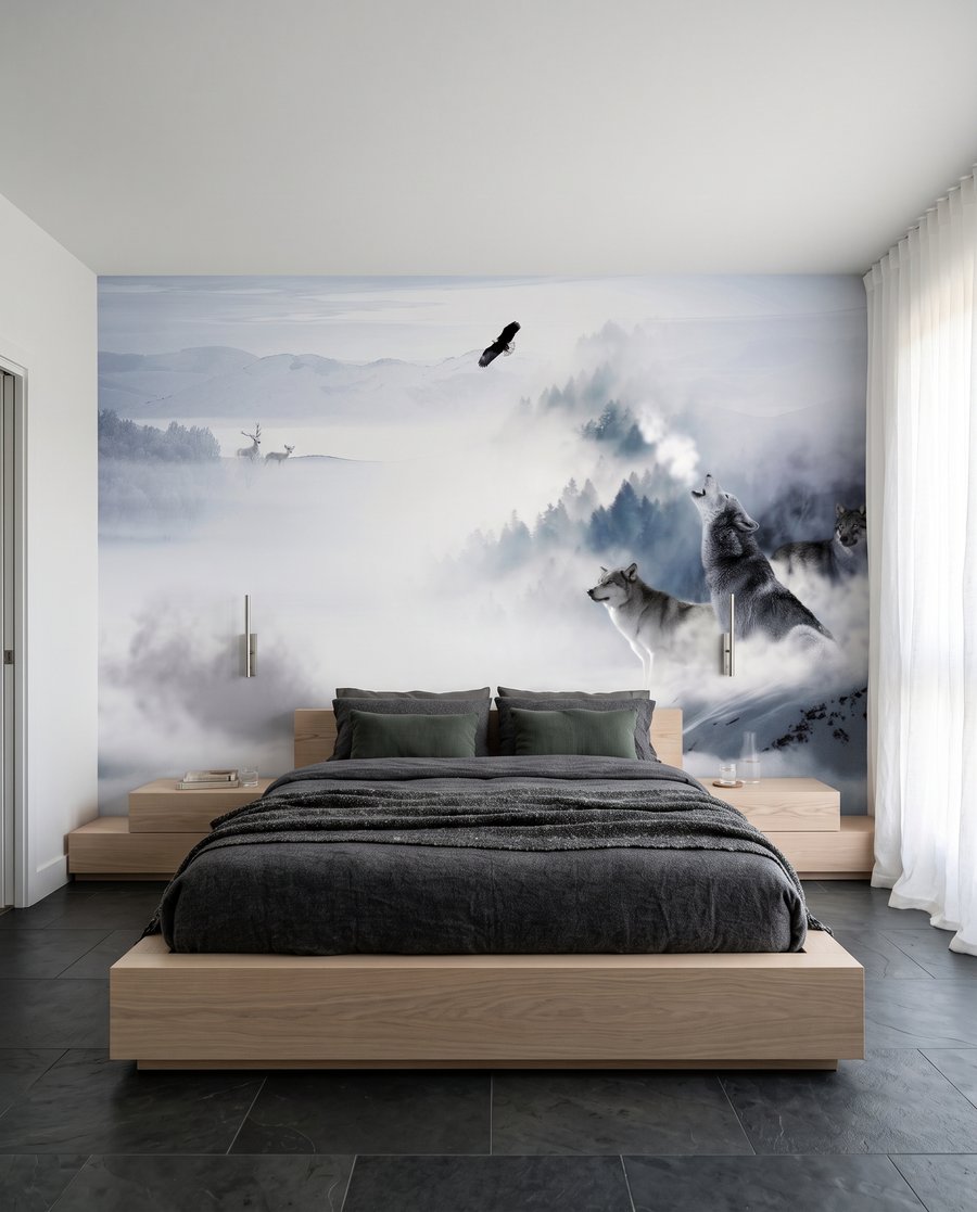 Lobos em vales brancos — interior 2