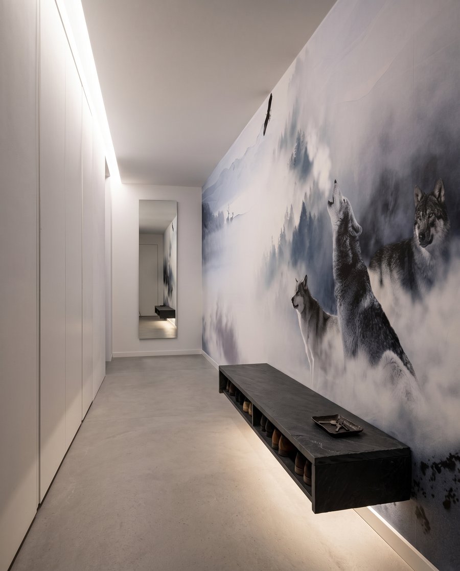 Lobos em vales brancos — interior 5