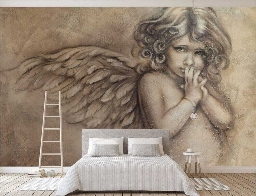 Anjo em carvão antigo — interior 1