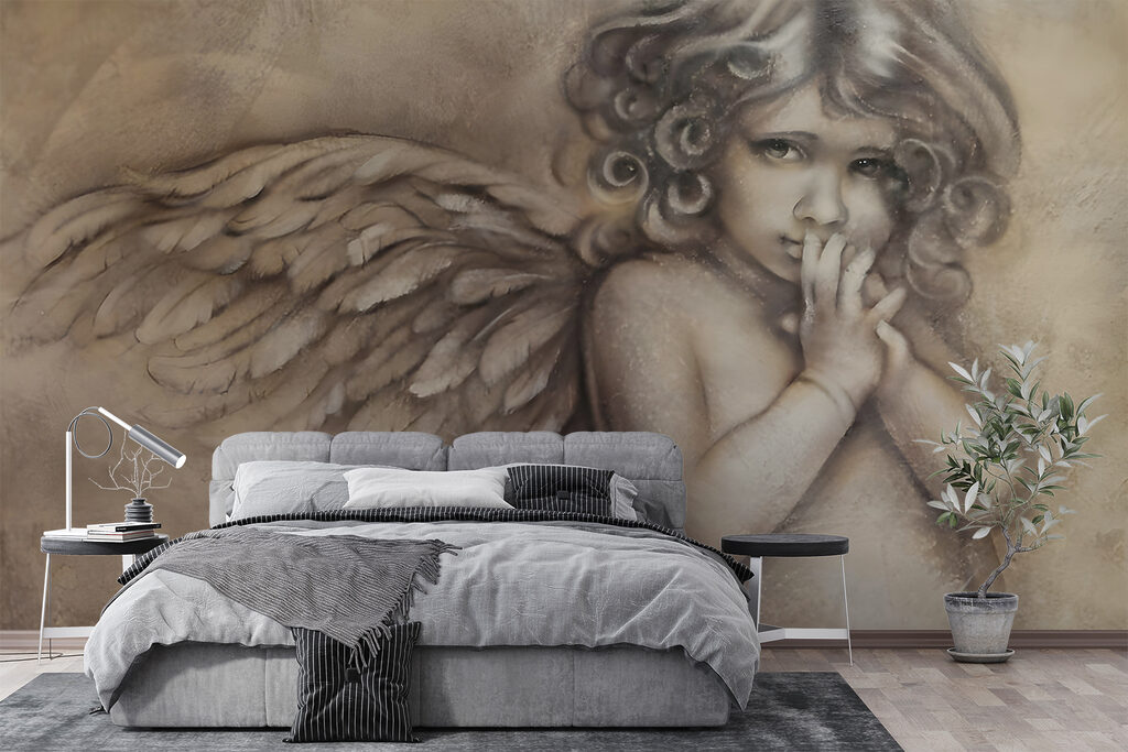 Anjo em carvão antigo — interior 6