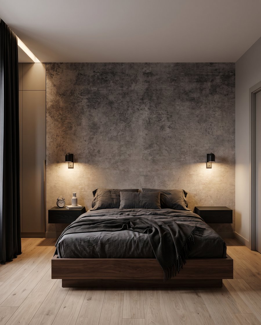 Cinzento gasto com luz — interior 2