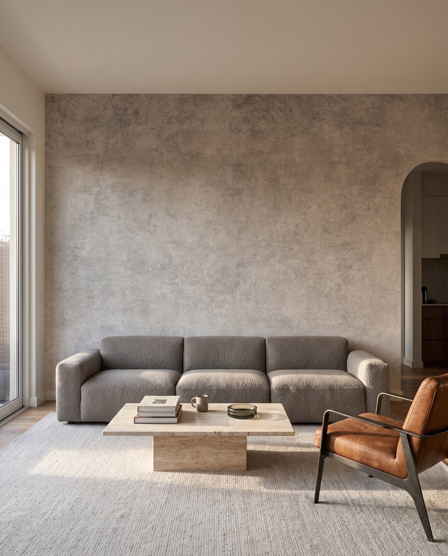 Cinzento gasto com luz — interior 5