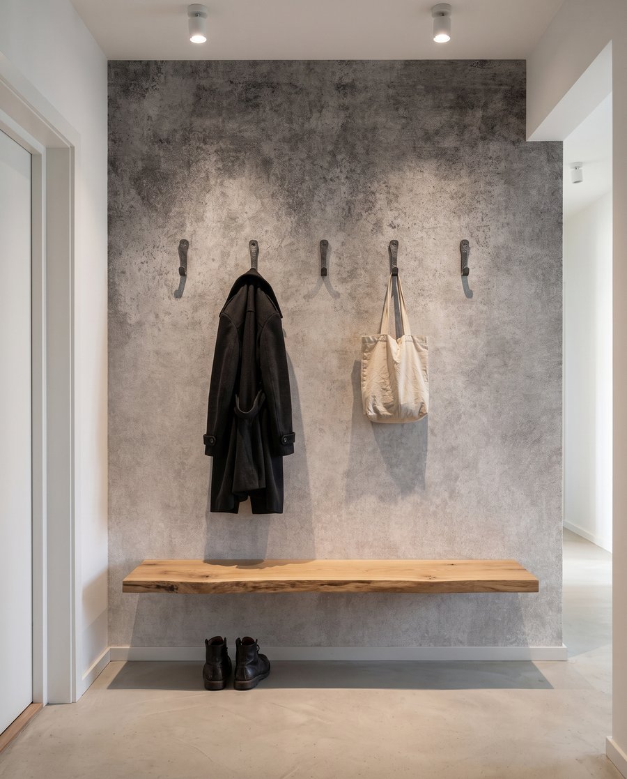 Cinzento gasto com luz — interior 6