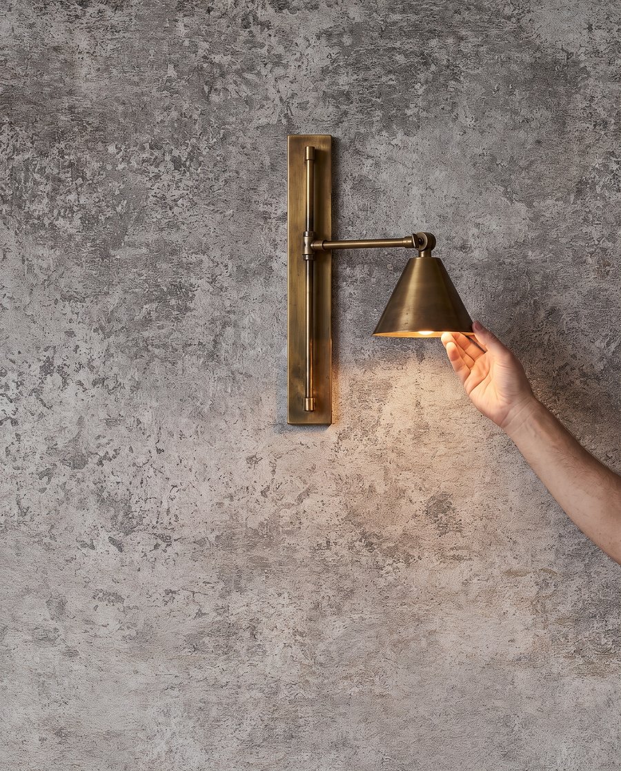 Cinzento gasto com luz — detalhe