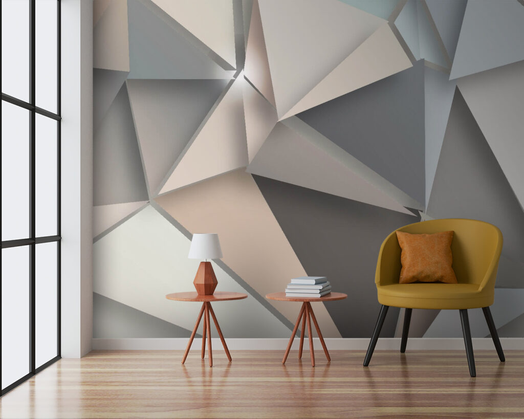Facetas pontiagudas em cinzento — interior 1