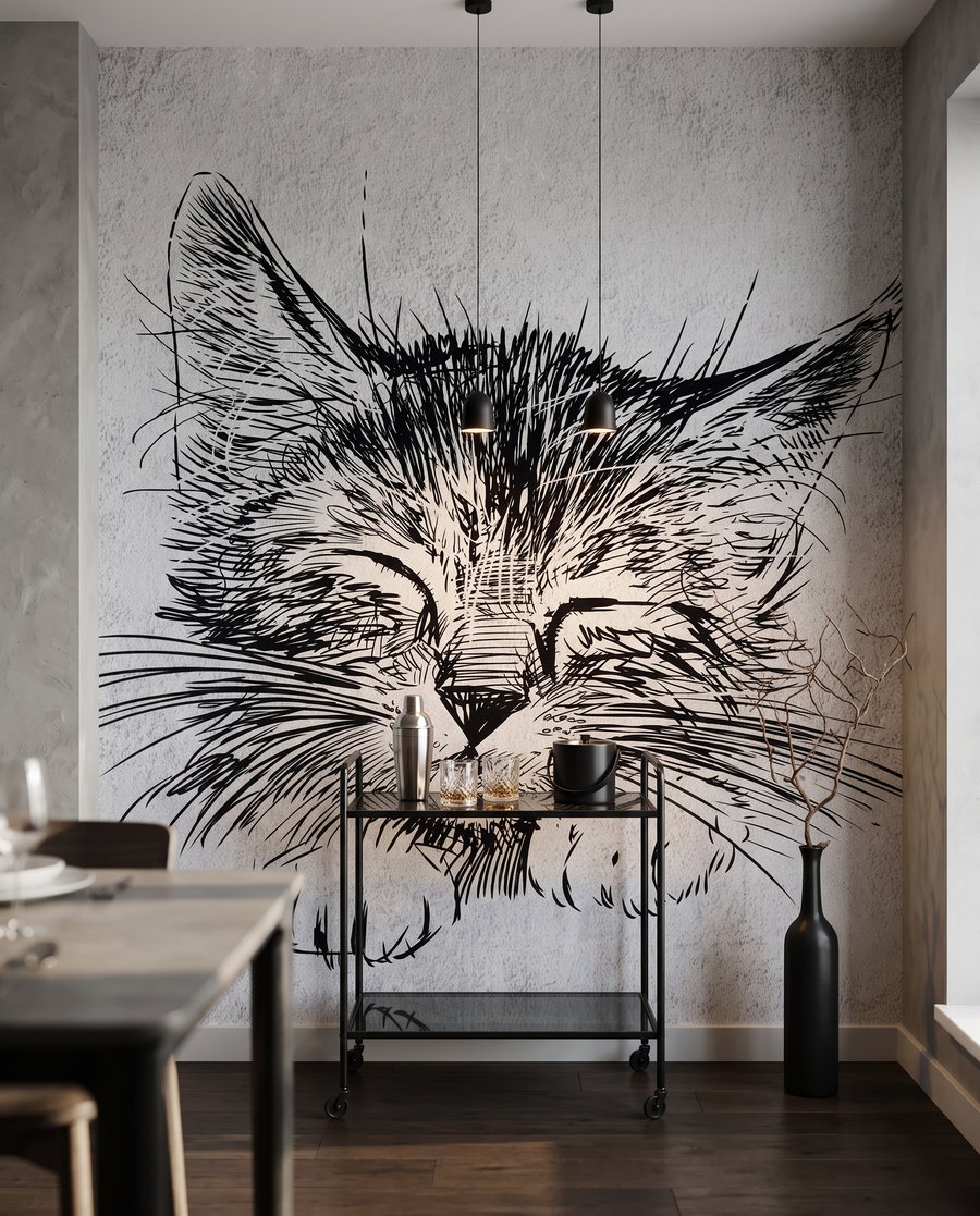 Gato sonolento — interior 5