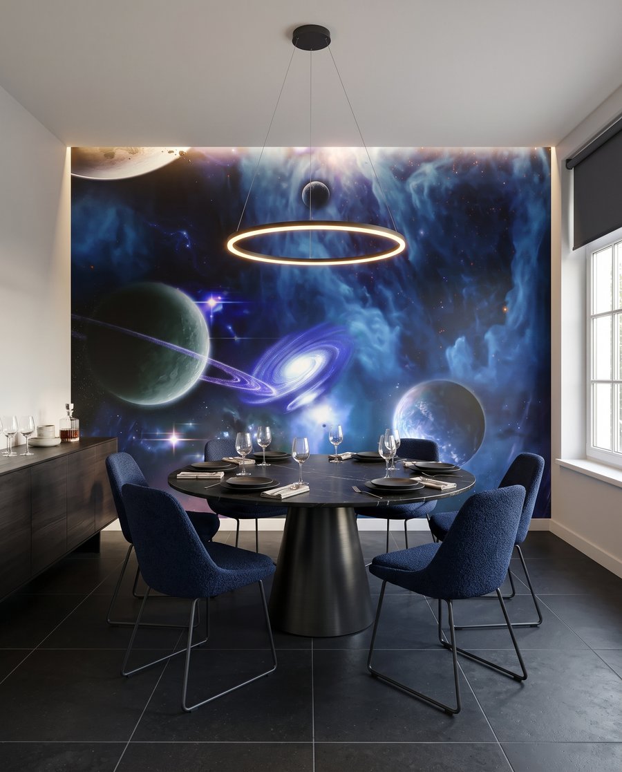 Universo em azul-violeta — interior 4