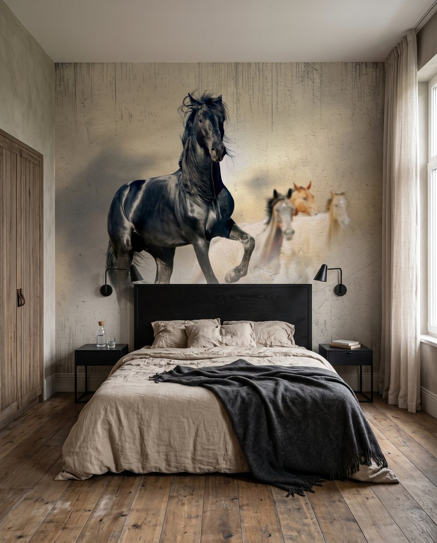 Cavalos na luz — interior 3