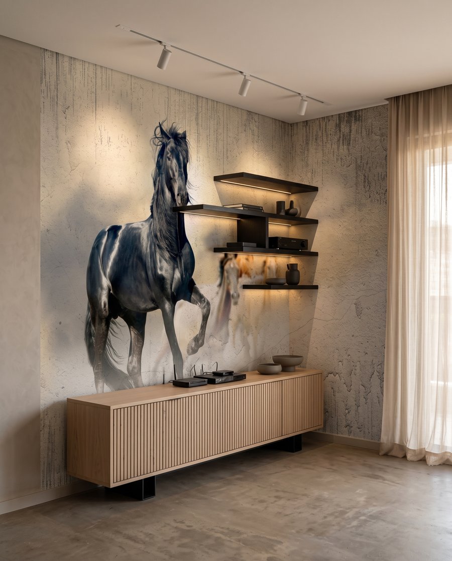 Cavalos na luz — interior 4