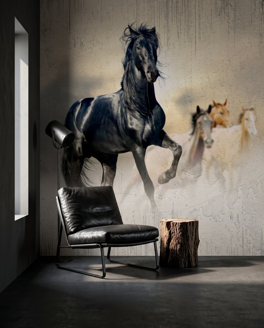 Cavalos na luz — interior 5