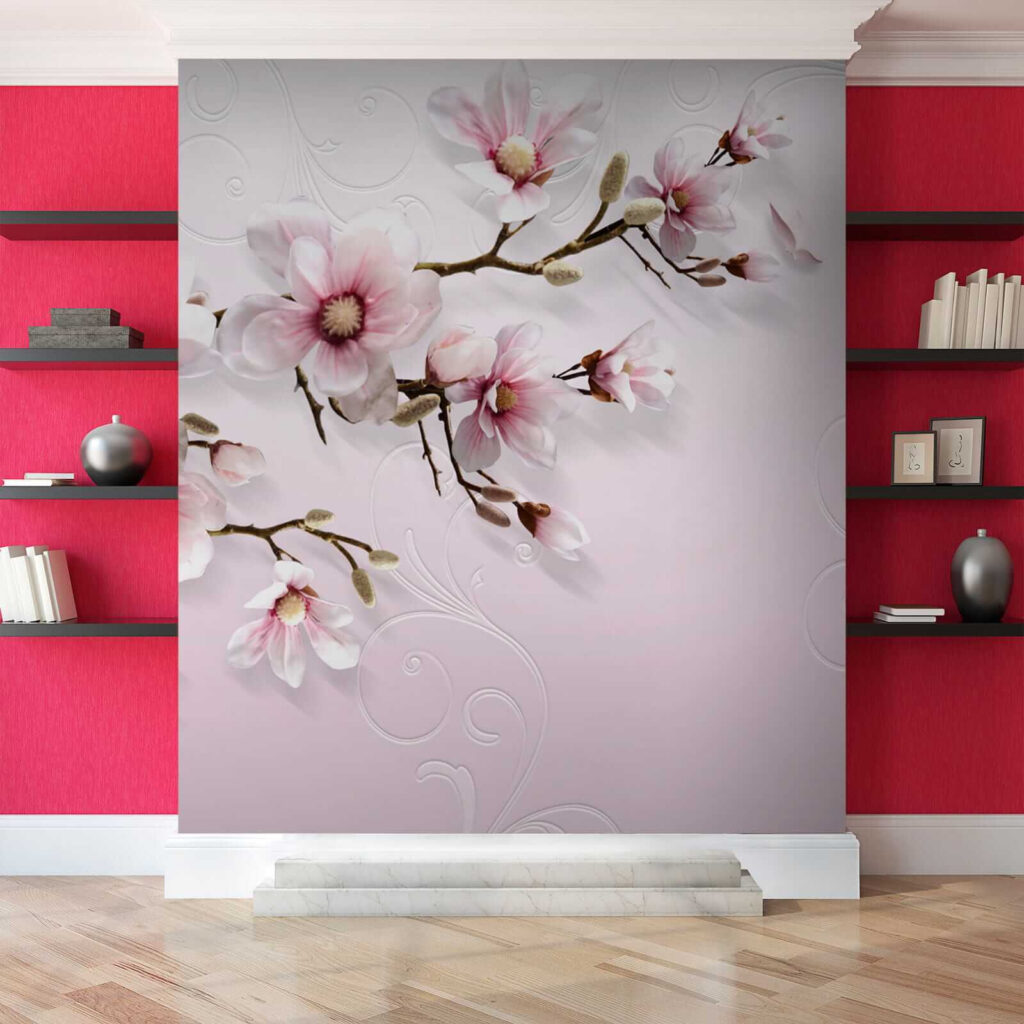 Magnólia sobre rosa delicado — interior 7
