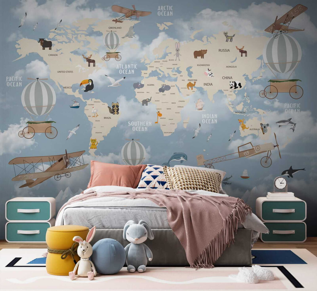 Mapa do mundo voador — interior 2