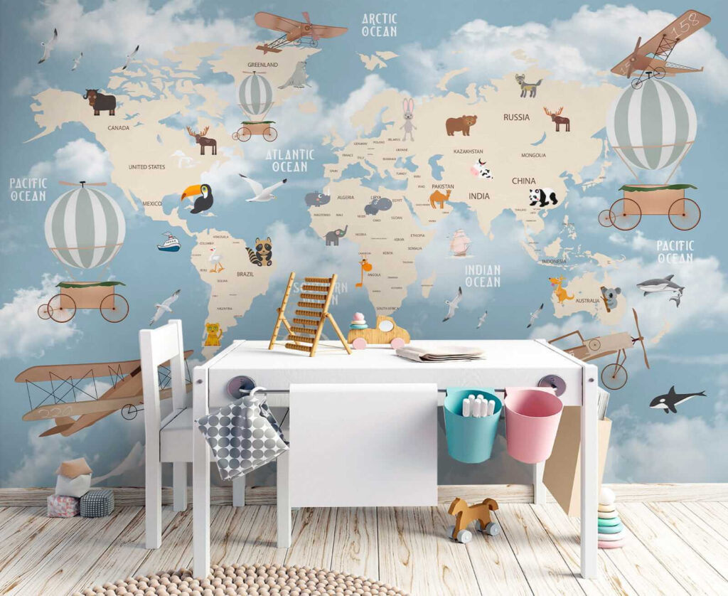 Mapa do mundo voador — interior 4