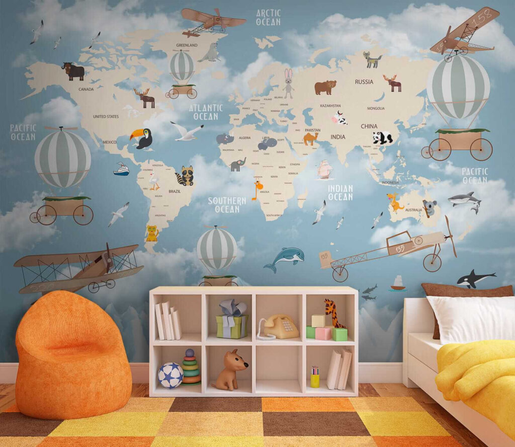 Mapa do mundo voador — interior 5