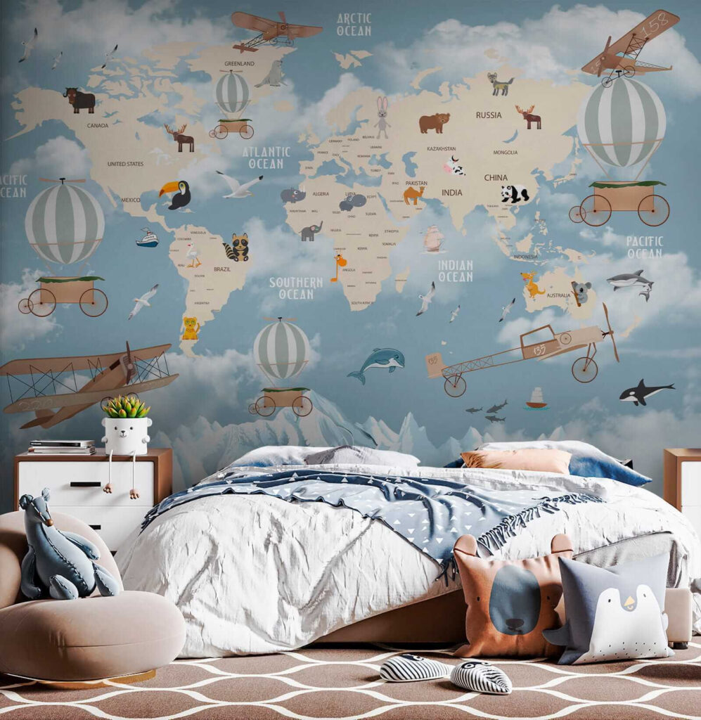Mapa do mundo voador — interior 6