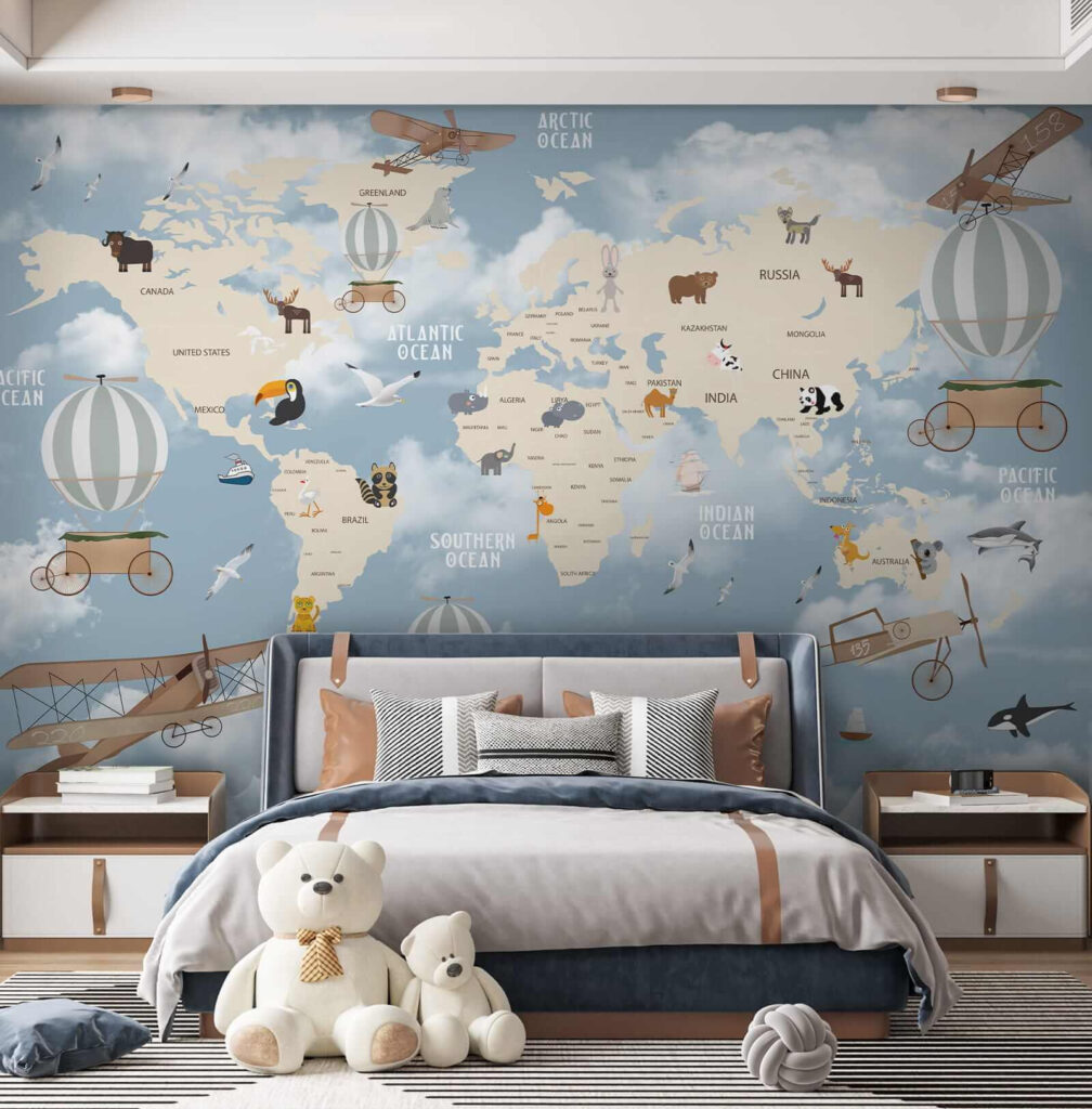 Mapa do mundo voador — interior 8