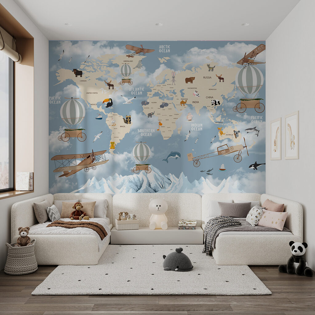 Mapa do mundo voador — interior 10