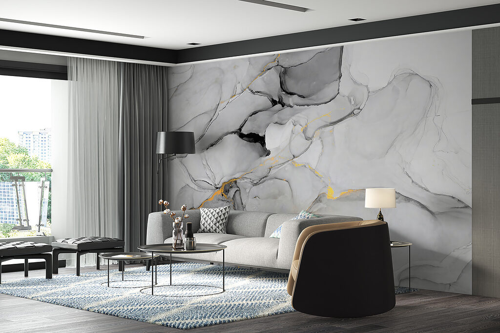 Nuvens redondas em cinzento — interior 6