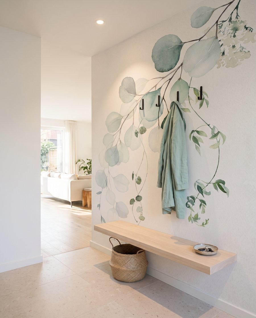 Ramo em verde-água — interior 3