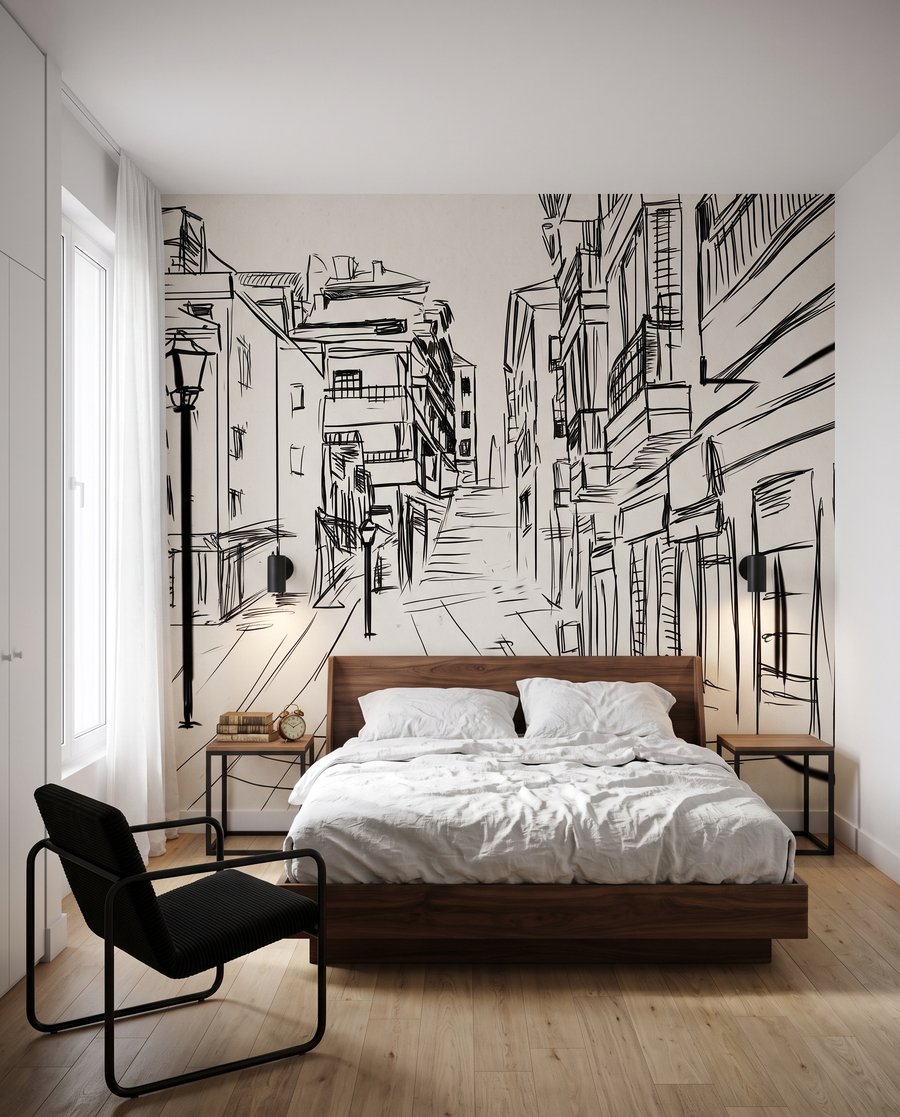 Rua em esboço — interior 2