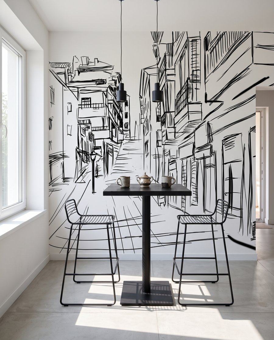 Rua em esboço — interior 7