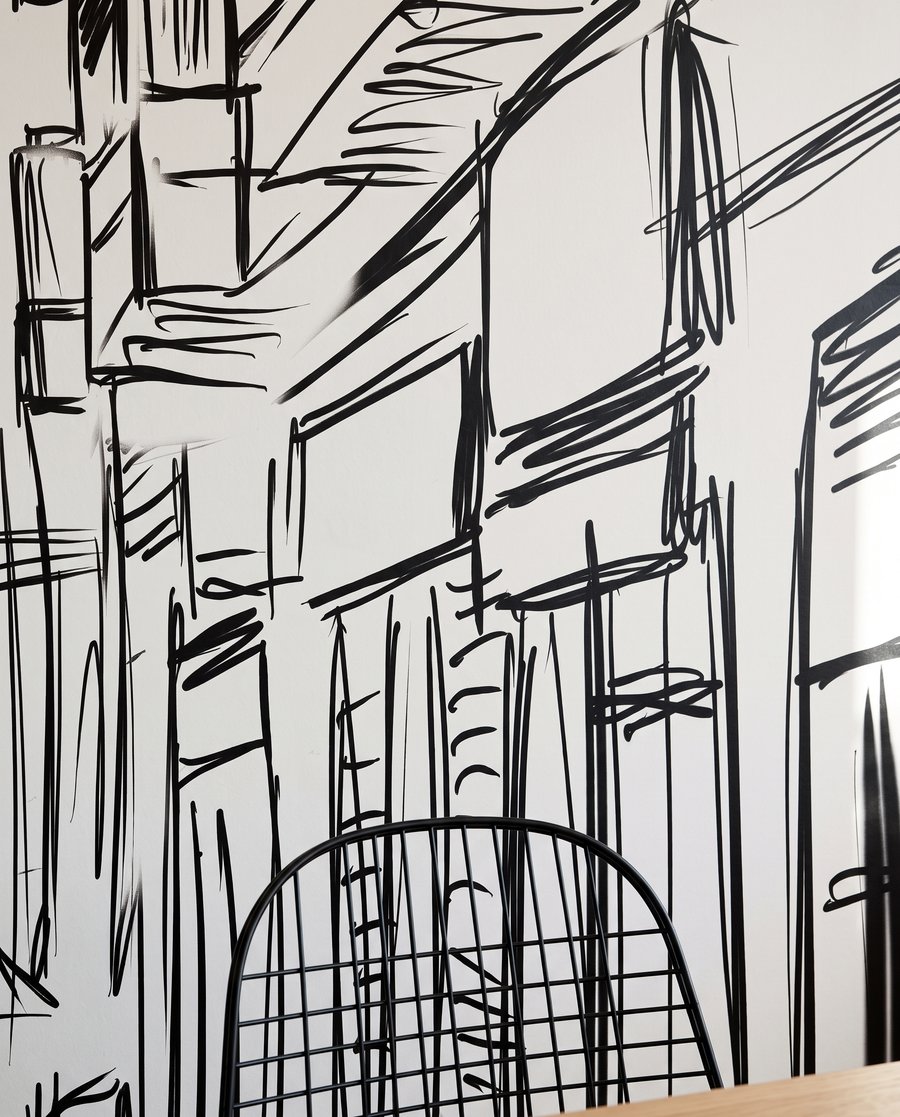 Rua em esboço — detalhe