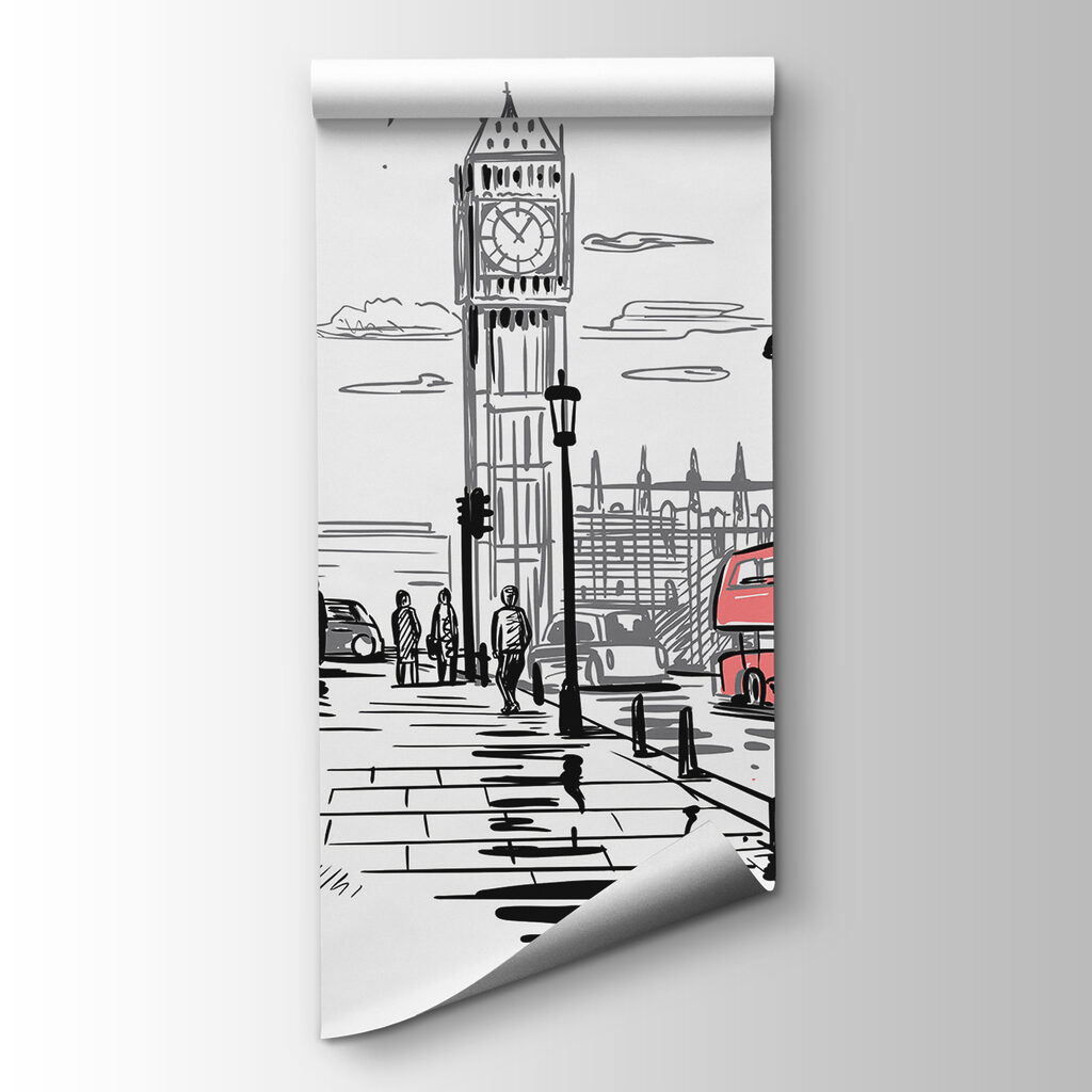 Vermelho em Londres — vista do produto