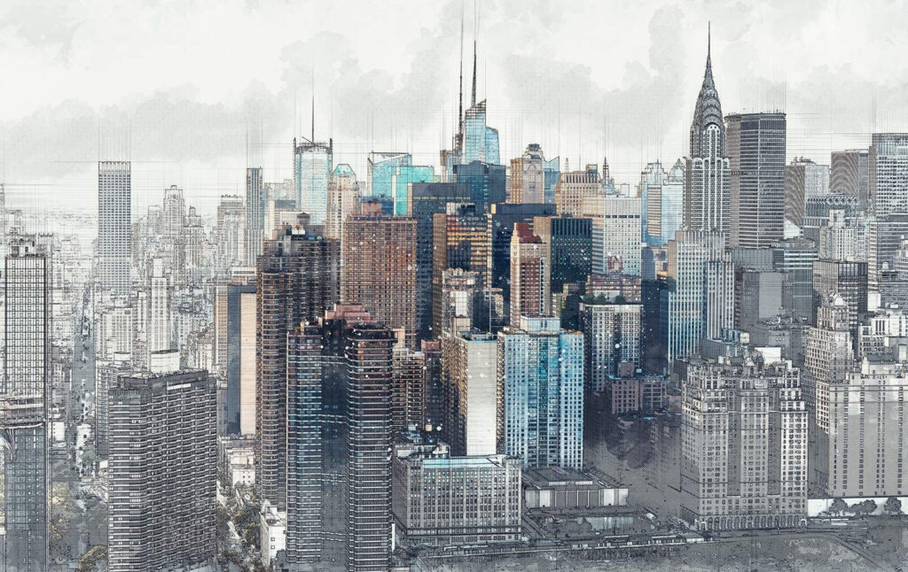 Manhattan atrás de véus — design completo