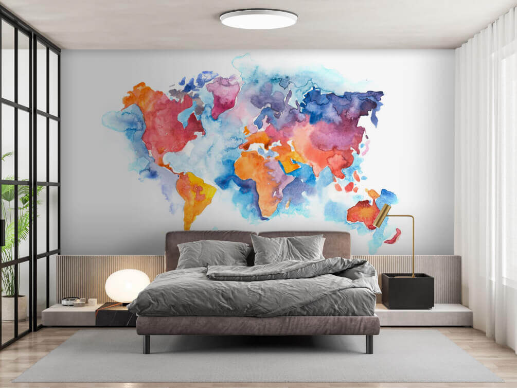 Mundo em aguarela — interior 1