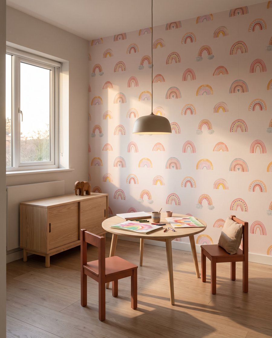 Pequenos arco-íris em rosa — interior 4