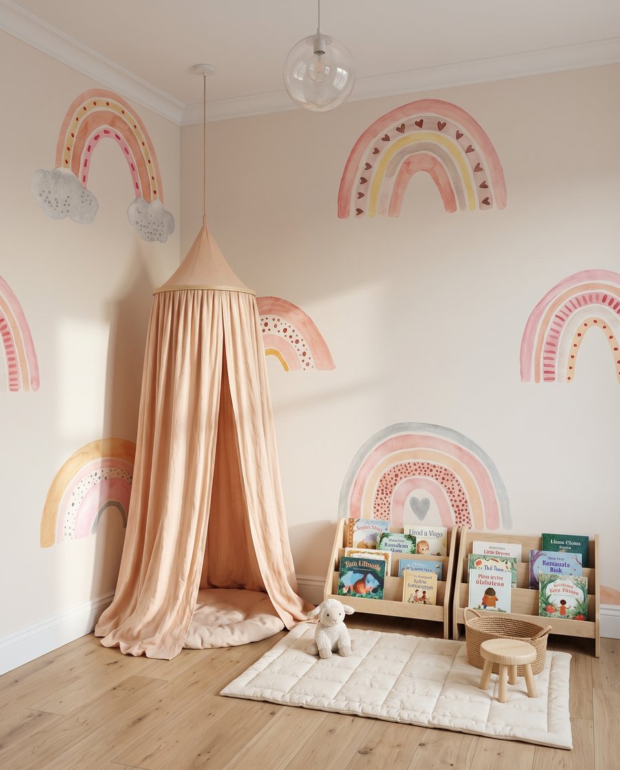 Pequenos arco-íris em rosa — interior 5