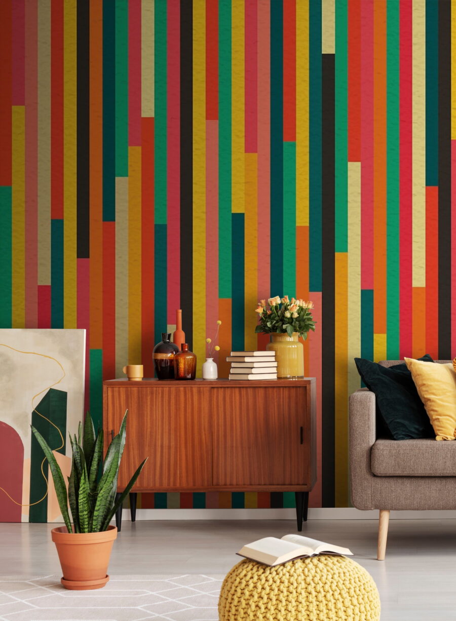 Faixas em cores festivas — interior 1