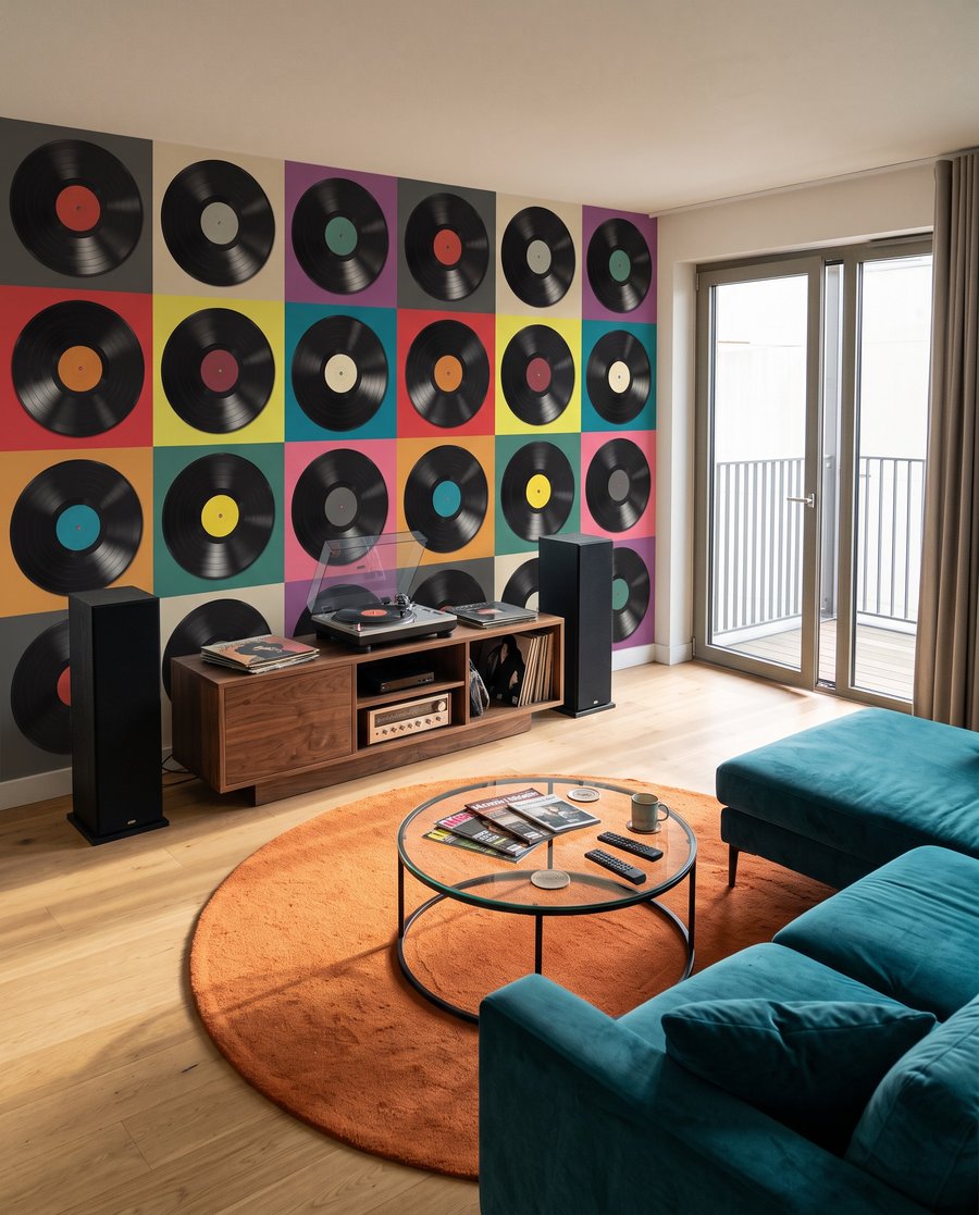 Discos de vinil coloridos — interior 2