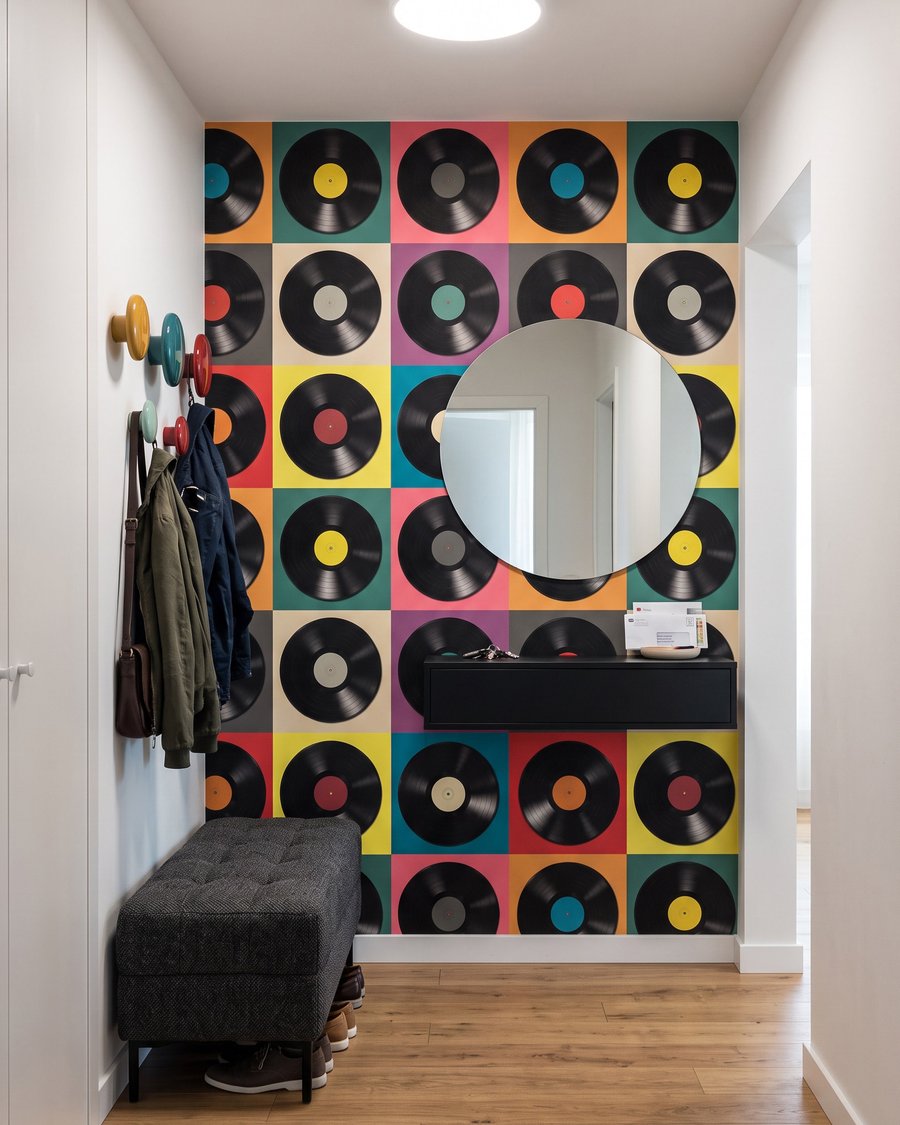 Discos de vinil coloridos — interior 4