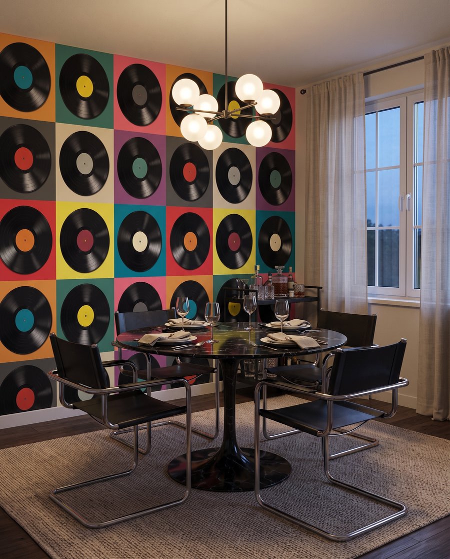 Discos de vinil coloridos — interior 5