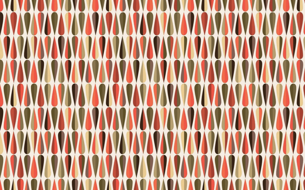 Gotas em ritmo retro — design completo