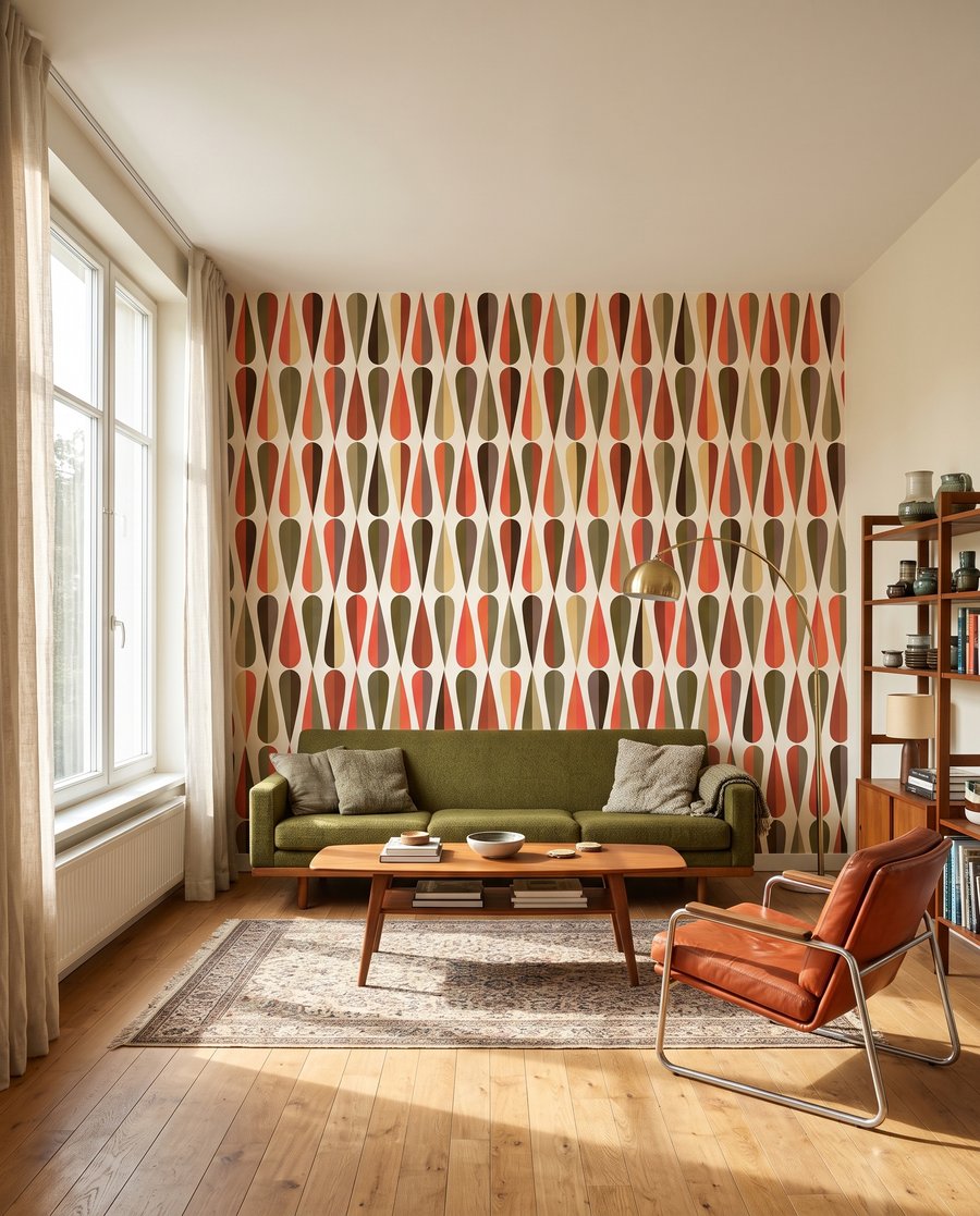 Gotas em ritmo retro — interior 3