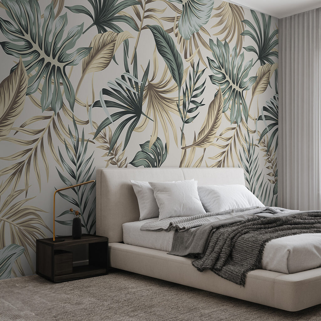 Folhas em verde suave — interior 7