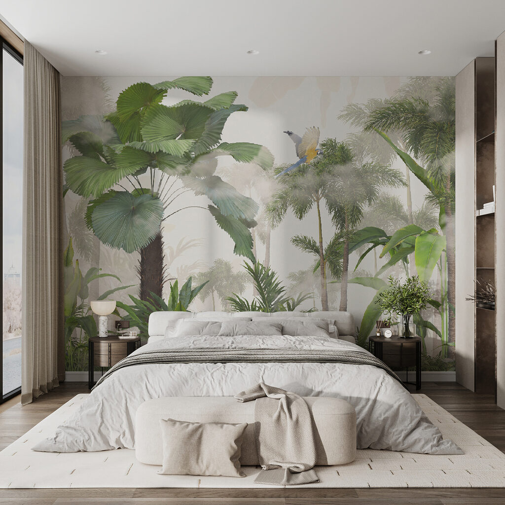 Palmeiras verdes em paisagem — interior 4