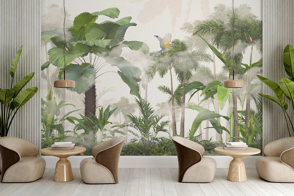 Palmeiras verdes em paisagem — interior 5