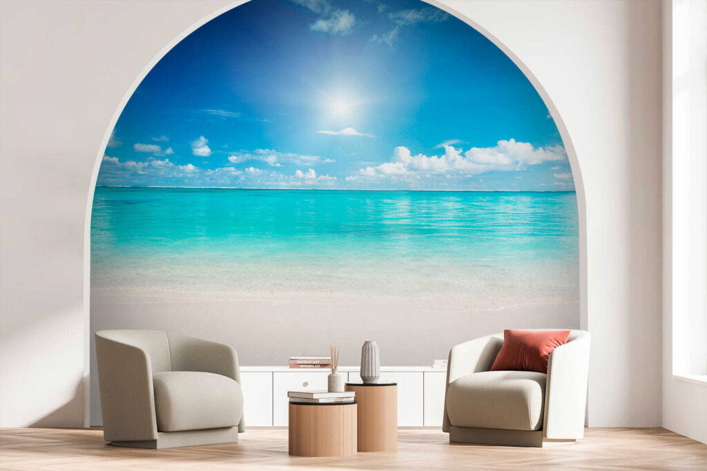 Mar turquesa ao sol — interior 5