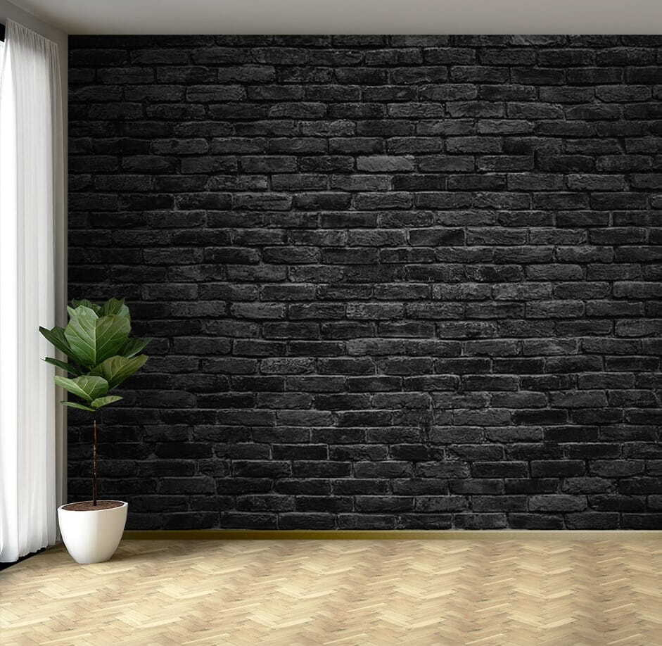 Parede de tijolo negro — interior 2