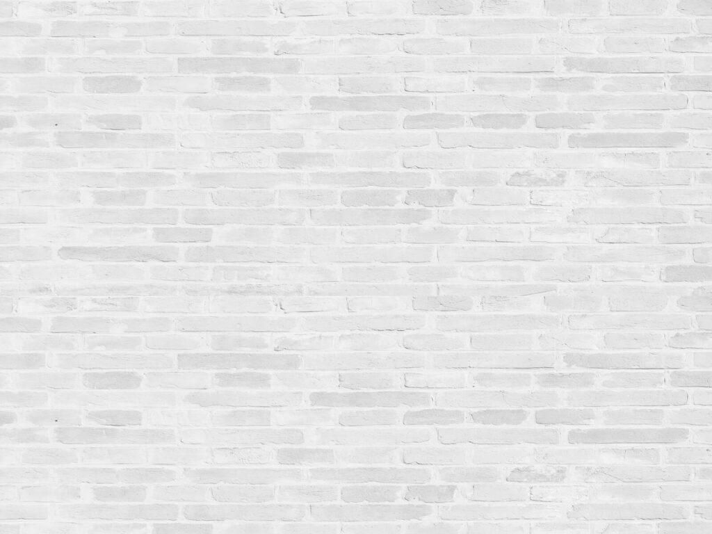 Tijolos em branco pálido — design completo