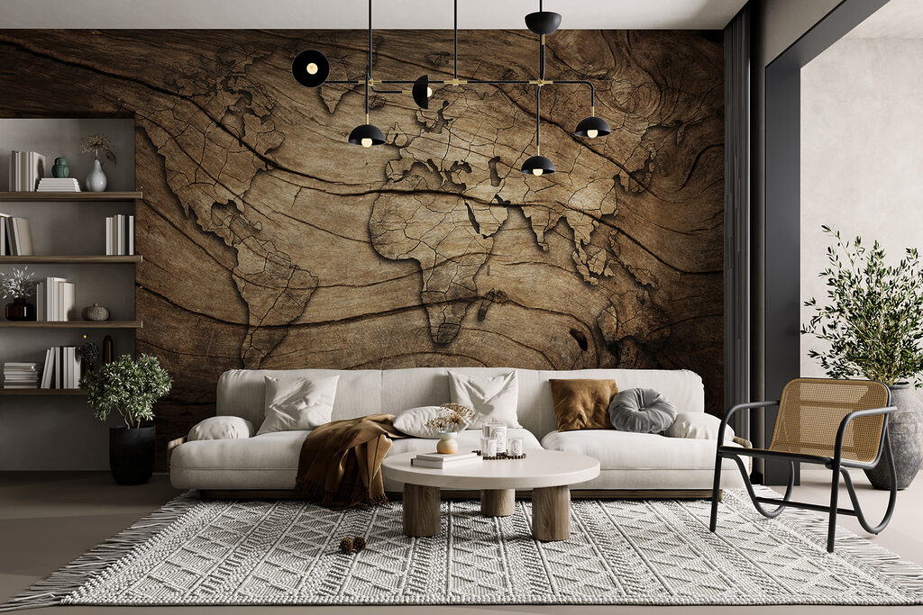 Mapa-múndi em veios — interior 4
