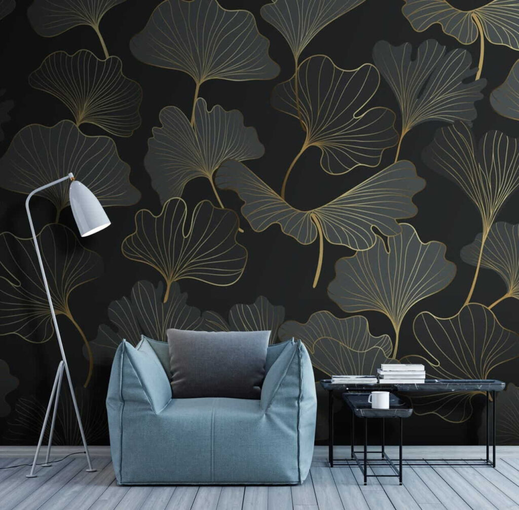 Ginkgo com linhas douradas — interior 2