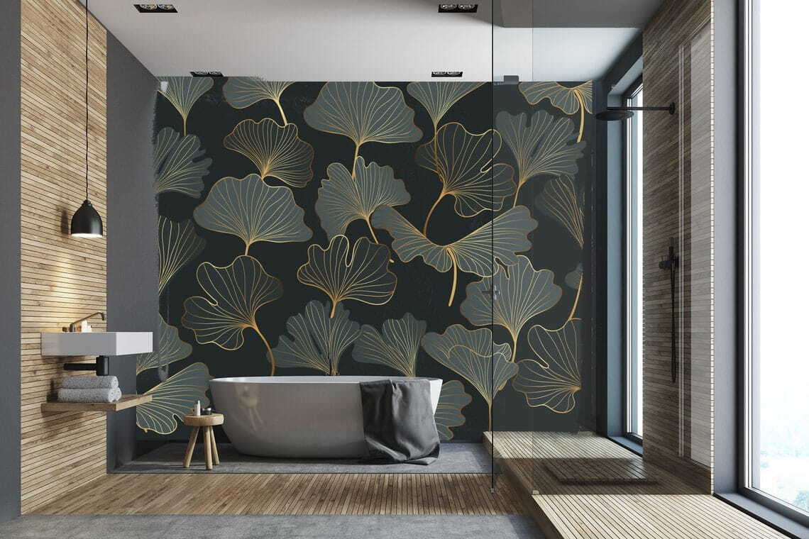 Ginkgo com linhas douradas — interior 1