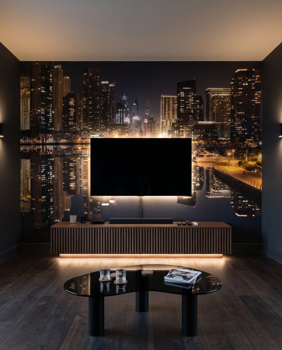 Luzes noturnas no canal — interior 5