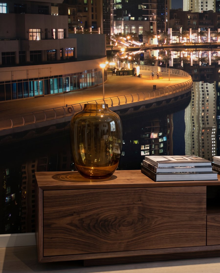 Luzes noturnas no canal — interior 6
