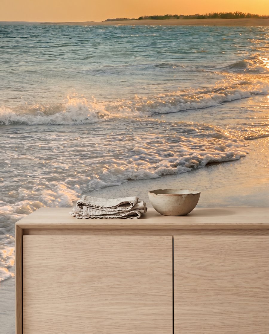 Sol sobre a praia — detalhe